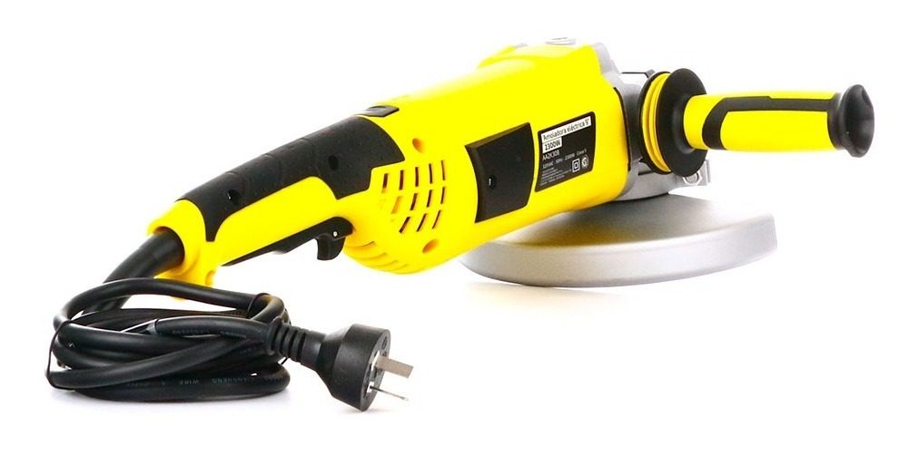 Amoladora Electrica 9   2300 Watts Barovo C/mango Giratorio Amarillo 50hz - 3
