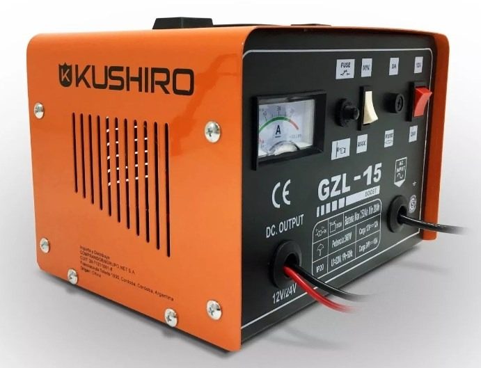 Cargador Bateria Auto Kushiro 15 Amp 12v/24v