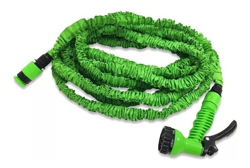 Manguera Expandible De Latex Kushiro Malla Expansible 15m Verde - 2