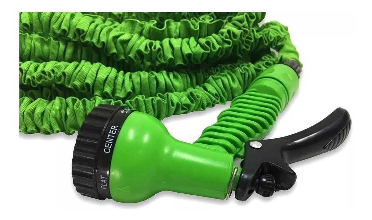 Manguera Expandible De Latex Kushiro Malla Expansible 15m Verde - 3