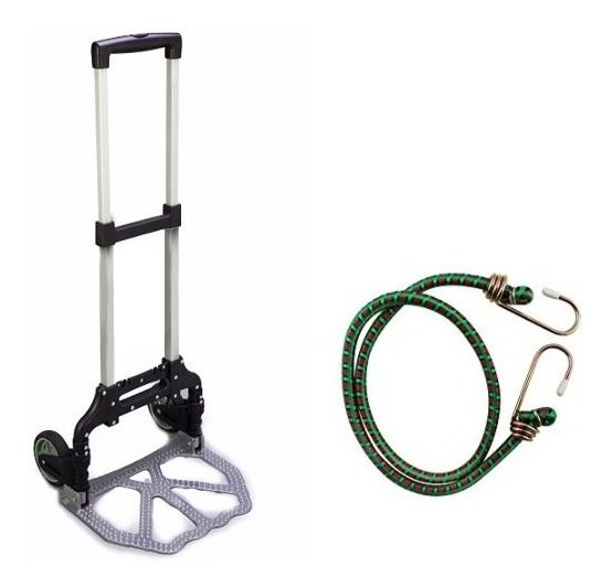 Carro Plegable Aluminio Kushiro Reforzado Carga 70kg Ruedas