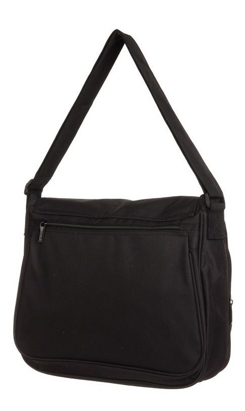 Morral Black Lsyd  Con Solapa Negro Liso