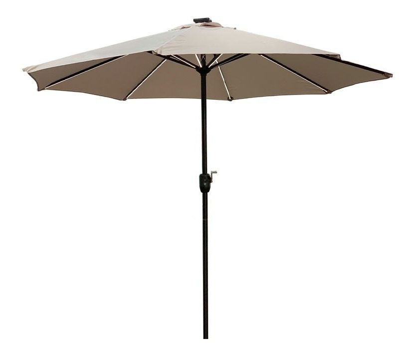 Sombrilla Solar Con Cargador Usb Y Luz Interna Modelo: Ssk-2