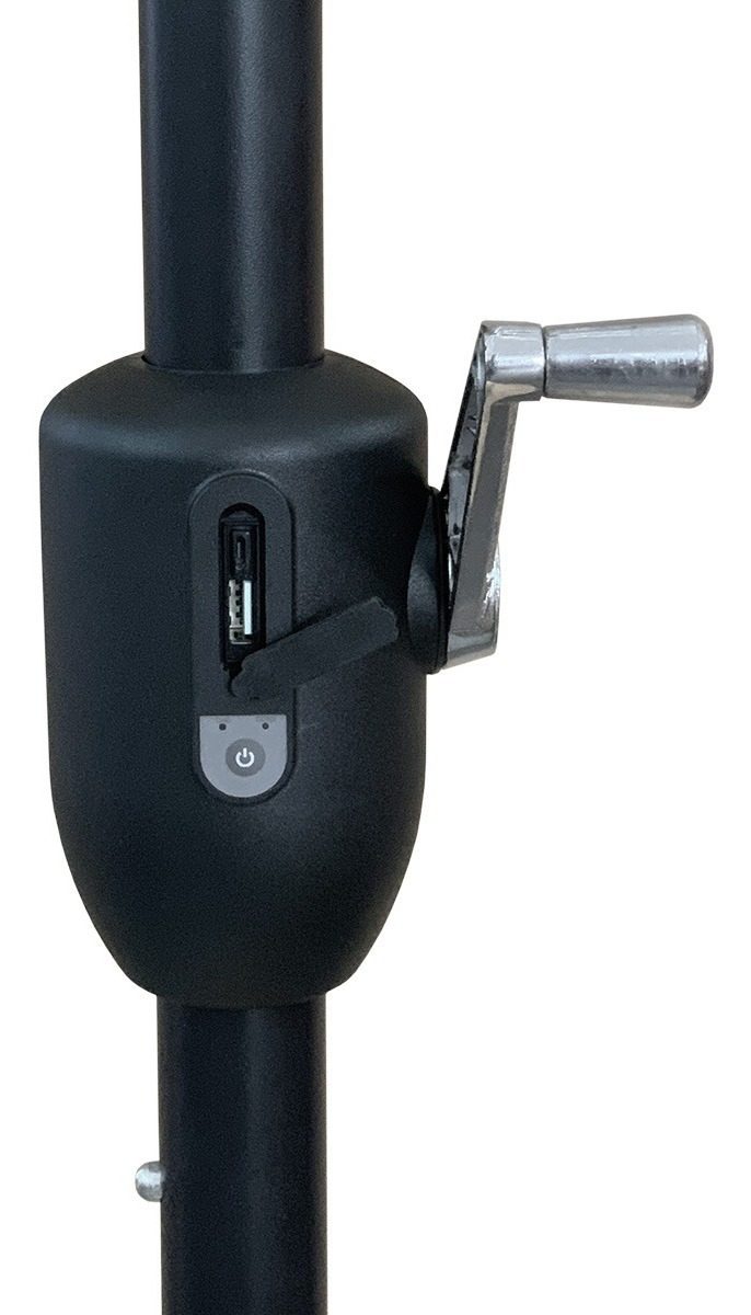 Sombrilla Solar Con Cargador Usb Y Luz Interna Modelo: Ssk-2 - 1