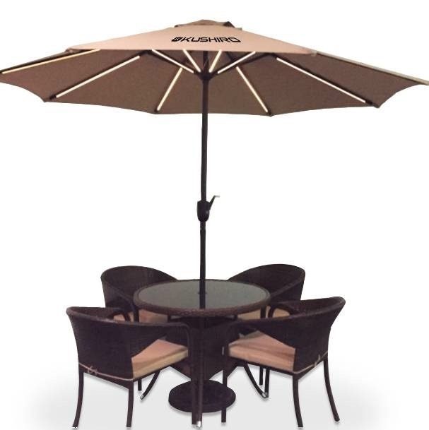 Sombrilla Solar Con Cargador Usb Y Luz Interna Modelo: Ssk-2 - 3