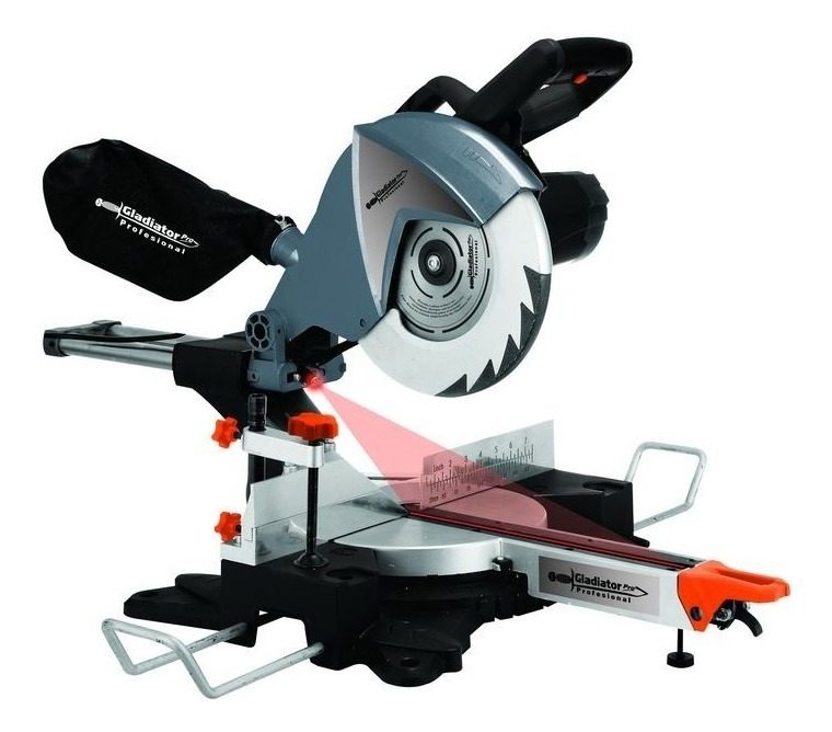 Sierra Ingletadora Compuesta Gladiator 2150w Laser Sid810