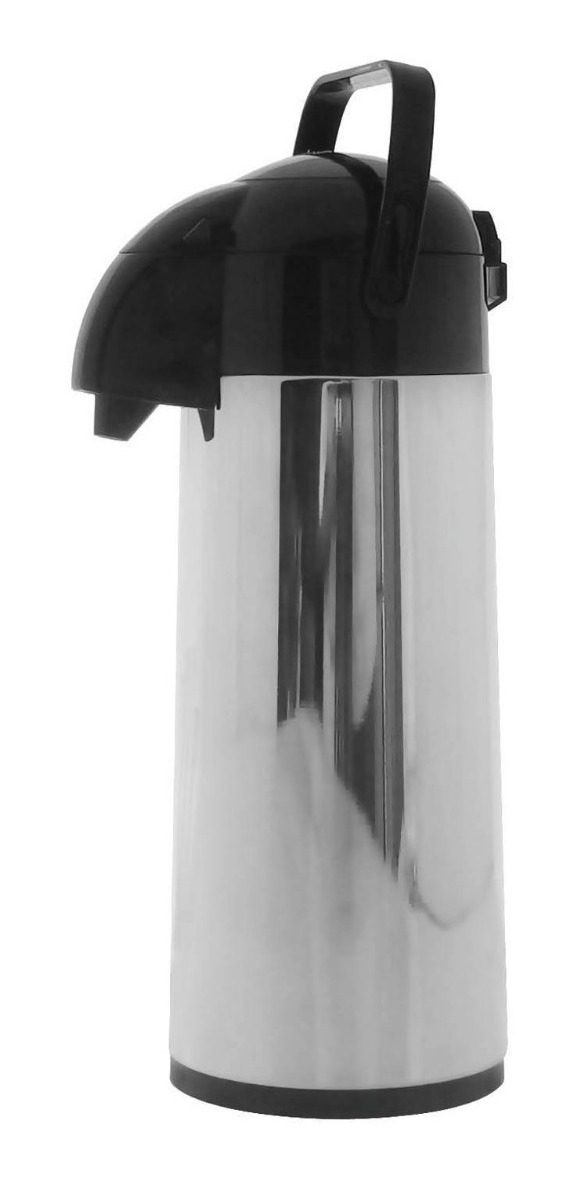 Termo De Agua Con Bomba 1.9l Vidrio + Inoxidable Ext. Negro Negro