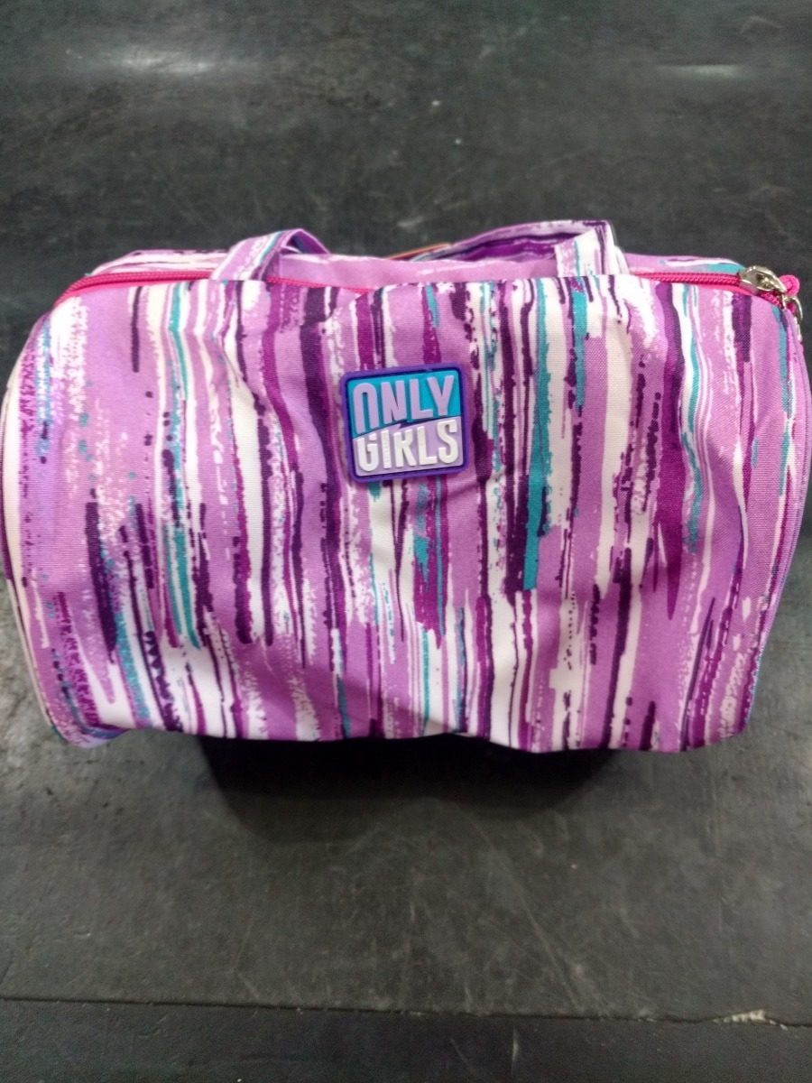 Estuche Porta Cosmetico Estampado Cilindrico Only Girls Lsyd Violeta - 1