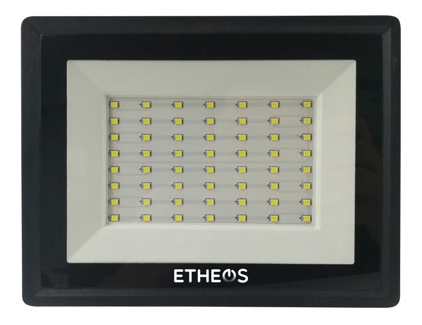 Reflector Led 50 Watts 78led 4250lumens 6500k Negro Blanco - 1