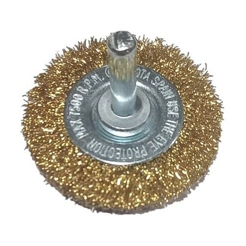Cepillo Circular Plano 50mm Con Espiga Para Taladro