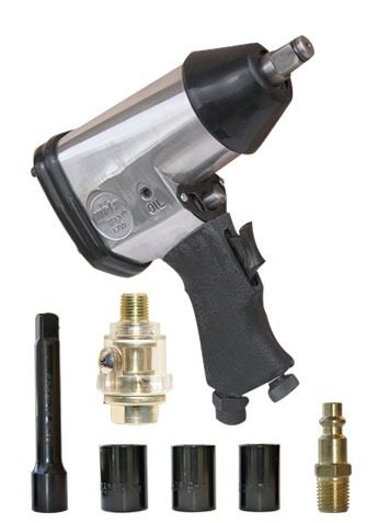 Llave De Impacto Neumatica 1/2 + 5 Accesorios + Maletin Mota