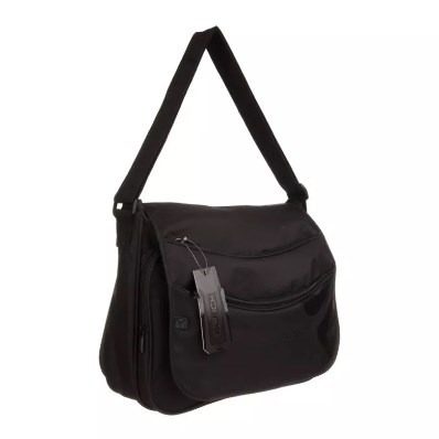 Morral Black Con Solapa By Lsyd 93.3200    Negro Liso - 1