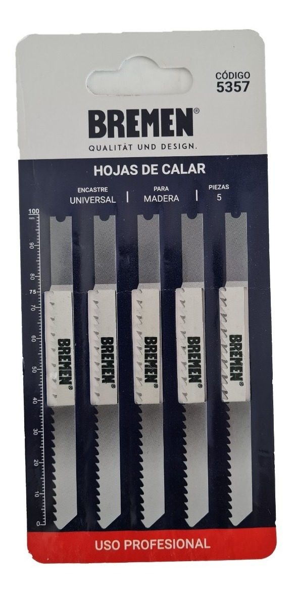 Hojas Para Calar Madera U101b Encastre Universal Bremen 5357