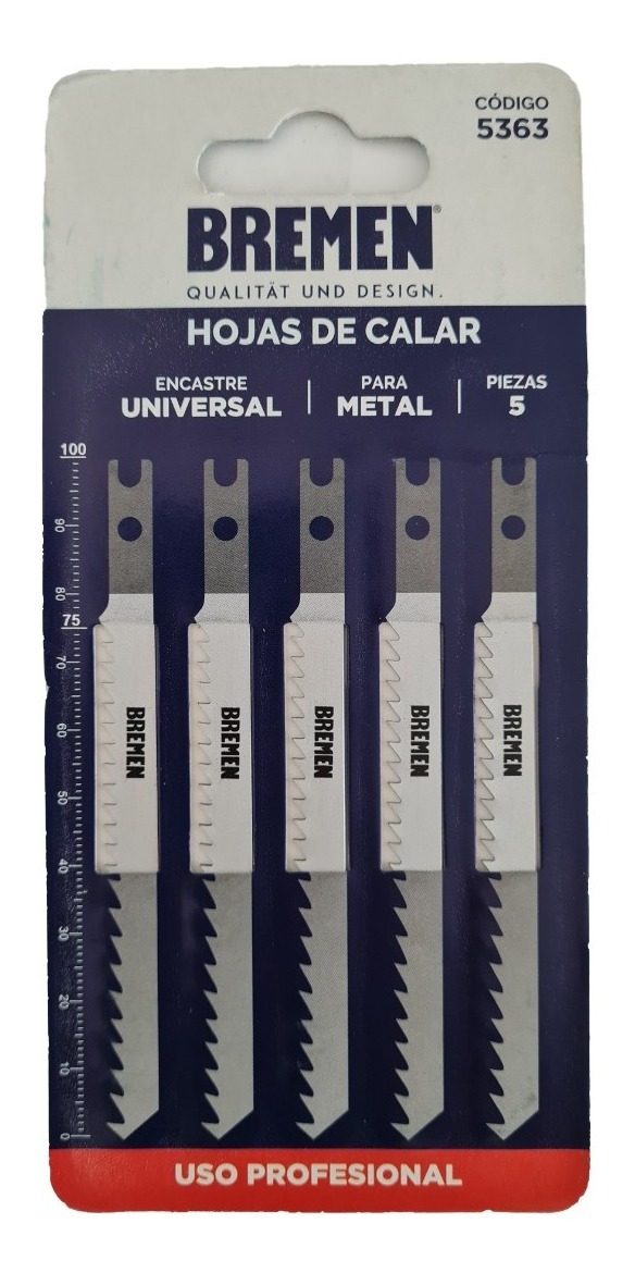 Hojas Para Calar Metal U127d Encastre Universal Bremen 5363