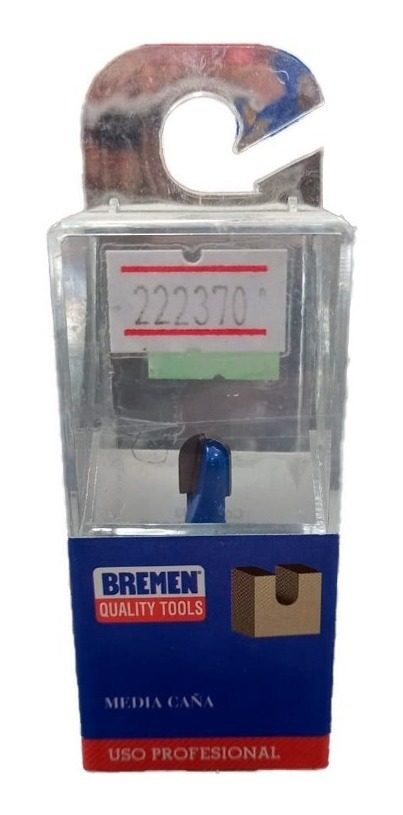 Fresa Para Router (media Cana) Madera 1/4 X 5/16 Bremen 5233