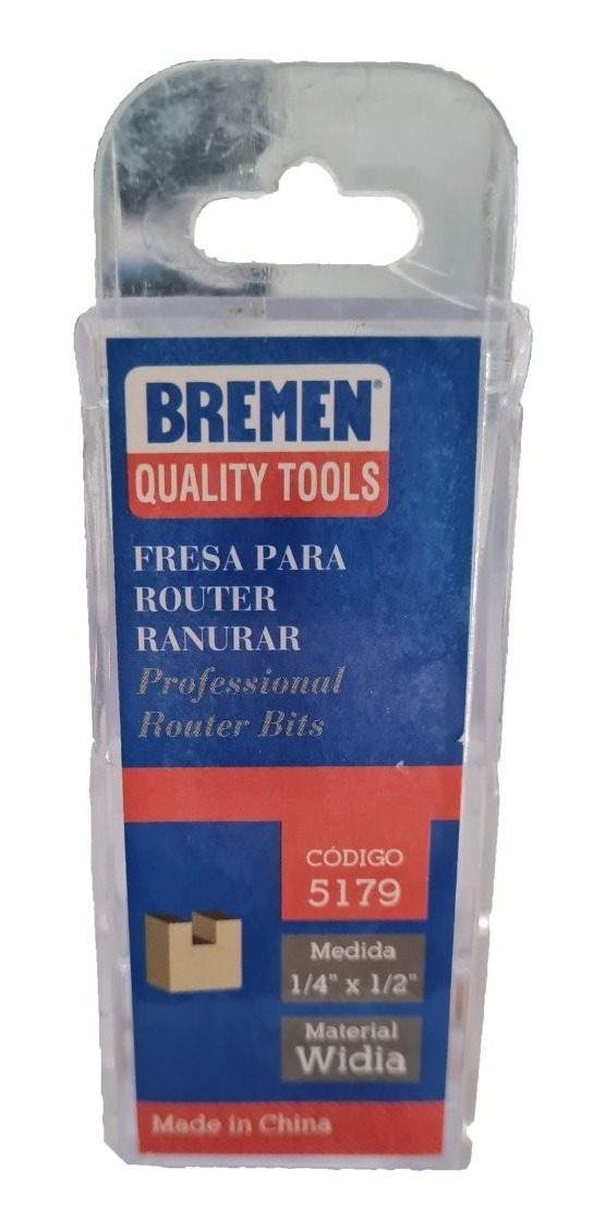 Fresa Para Router Recta (ranuradora) 1/4 X 1/2 Bremen 5179 - 3