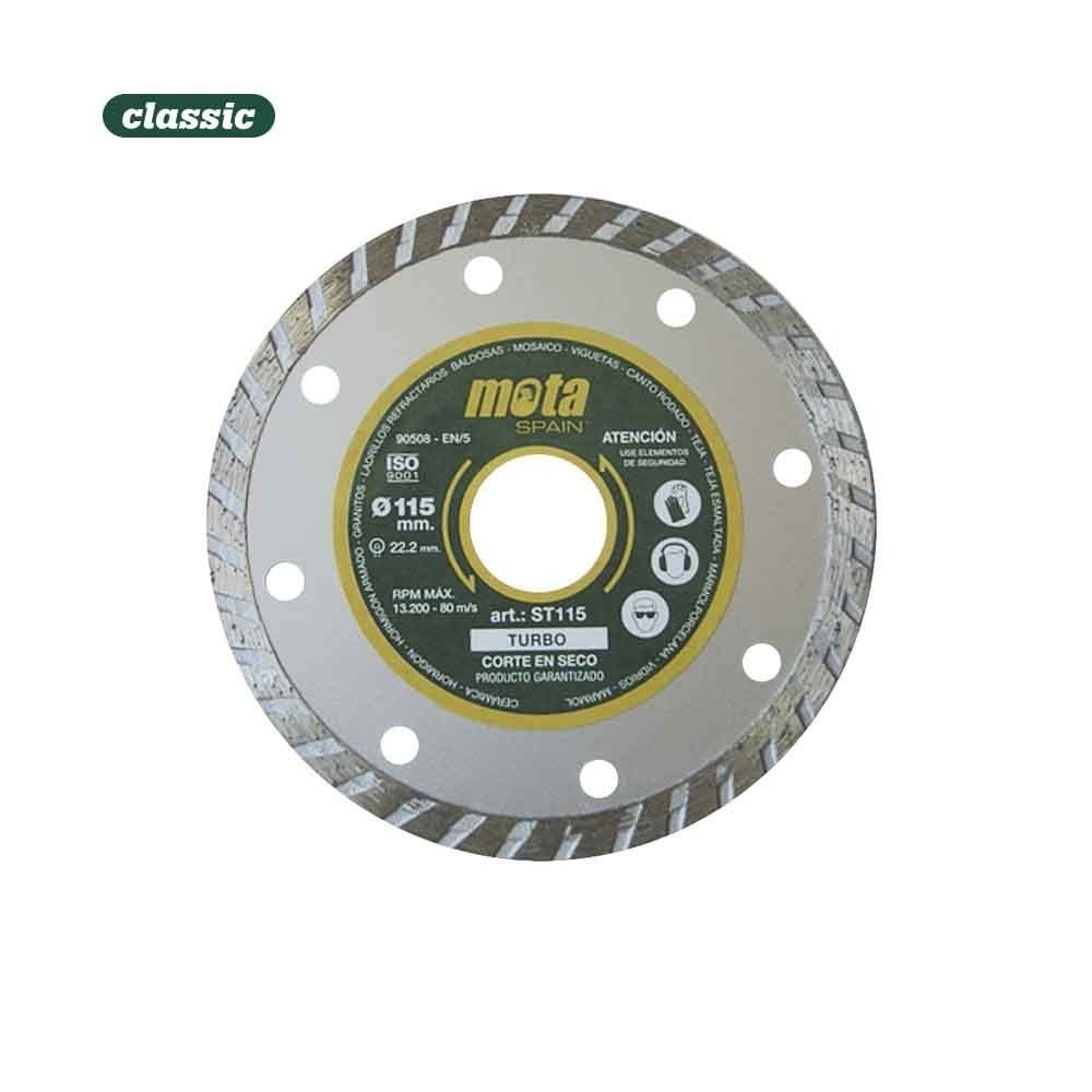 Disco Diamantado Turbo Corte En Seco 115mm St115 Mota