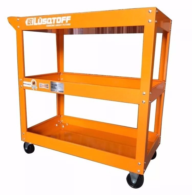 Mesa Portaherramientas C/ Ruedas 3 Estantes Lc-1350 Lusqtoff