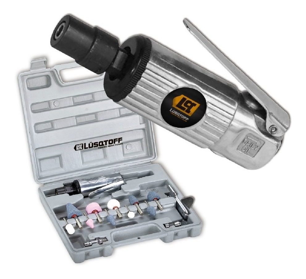 Amoladora Recta Neumatica C/ Accesorios Lx-002 Luqstoff