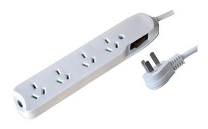 Prolongador Multiple 4 Tomas 1mt Pl4t Etheos Blanco