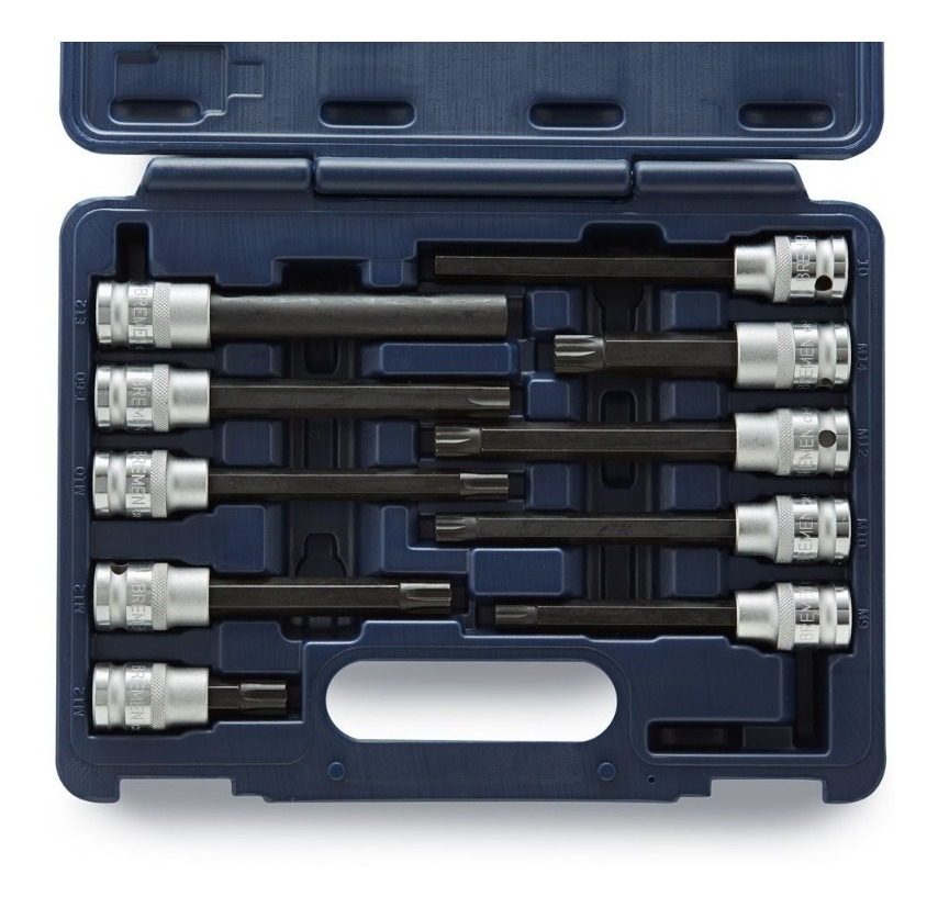 Juego Puntas Torx/allen/ribe/multiestria 10pzs Bremen 5599