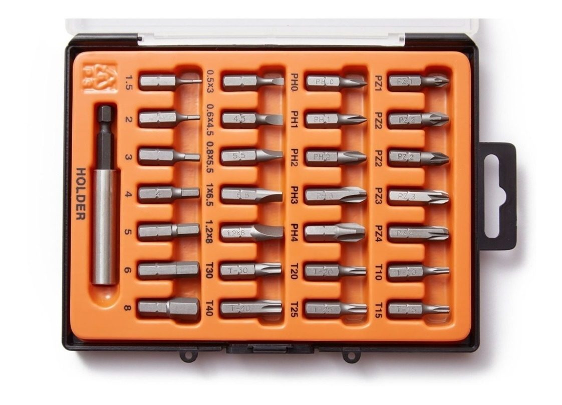 Juego Puntas 1/4-25mm (pz-torx-pl-hex-ph) 29pzs Bremen 3748