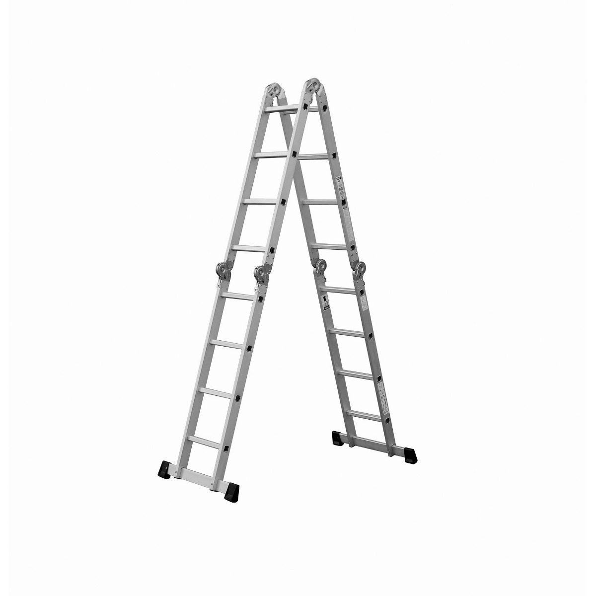 Escalera Aluminio Multiproposito 16 Escalones 4x4 Miyawa Gris