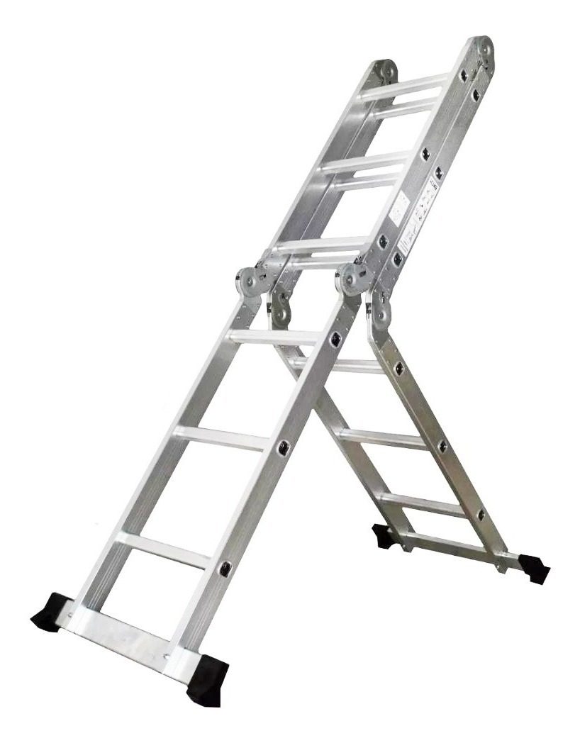 Escalera Aluminio Multiproposito 12 Escalones 3x4 Miyawa Gris