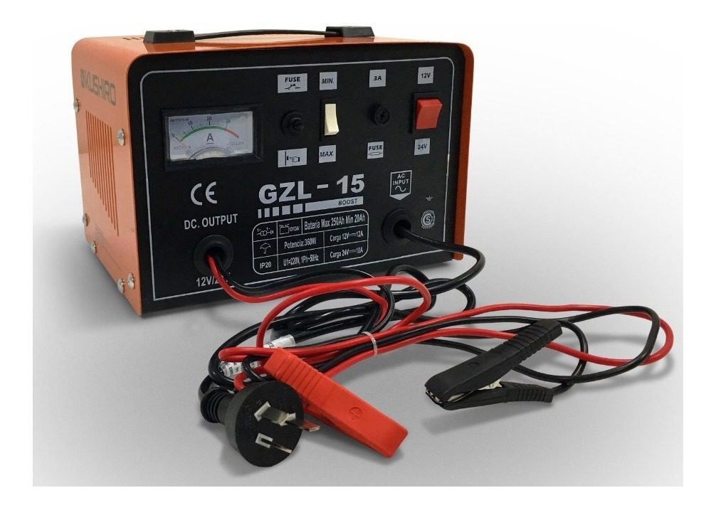 Cargador De Baterias 15amp Carga Rapida Auto Stop Kushiro - 2