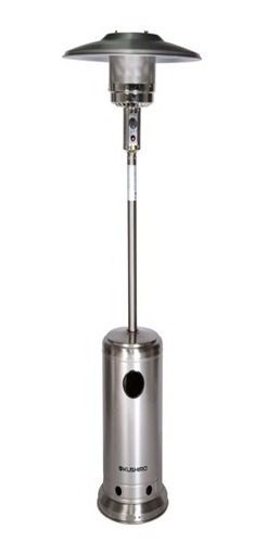 Calefactor Exterior A Tipo Hongo  De Acero Inoxidable Gris