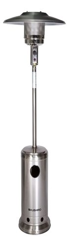 Calefactor Exterior A Gas P/garrafa 10kg Acero Pintado Gris