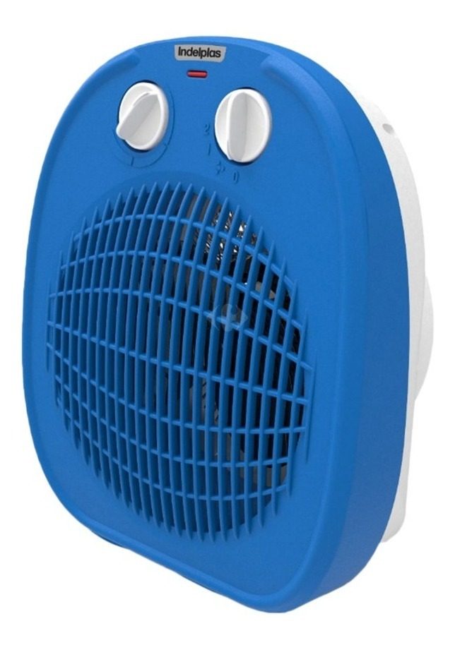 Caloventor Electrico 2000w C/termostato Nacional Indelplas Azul