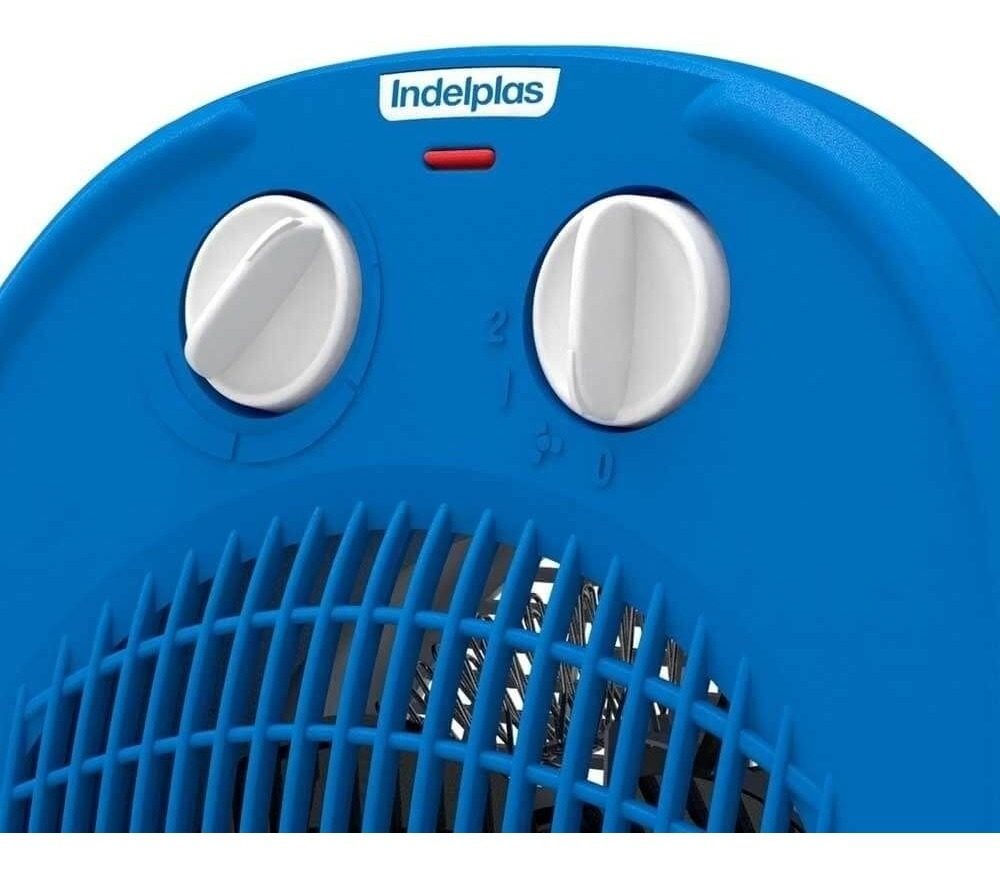 Caloventor Electrico 2000w C/termostato Nacional Indelplas Azul - 1