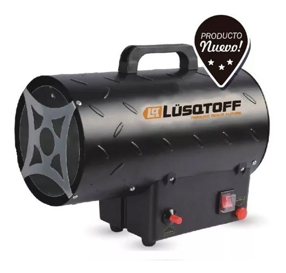 Calefactor Mini Cañon A Gas 13000calorias Lusqtoff Htbga-15a Gris