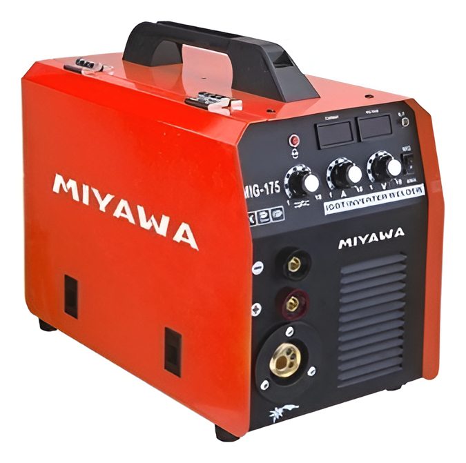 Soldadora Inverter Combinada Mig/mma180 Con/sin Gas Mig200m Miyawa Rojo