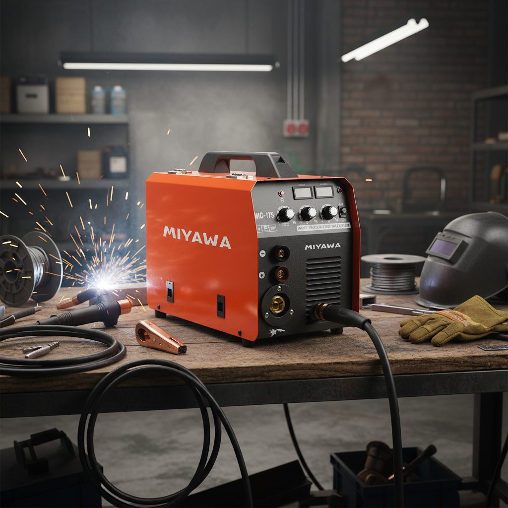 Soldadora Inverter Combinada Mig/mma180 Con/sin Gas Mig200m Miyawa Rojo - 1