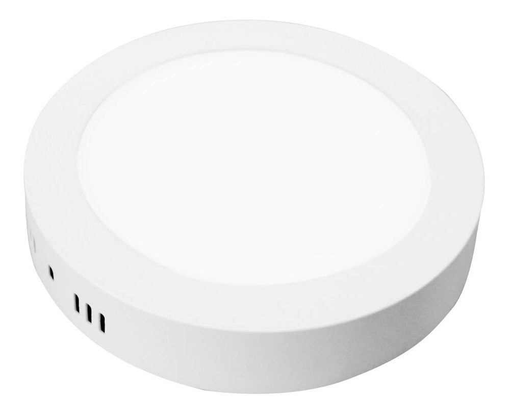Plafon Led Calido 24w 1700lm Redondo Interior Exterior 300x2 Blanco