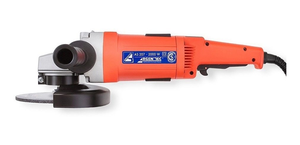 Amoladora Angular 180mm 2000 W Profesional Argentec Naranja Claro