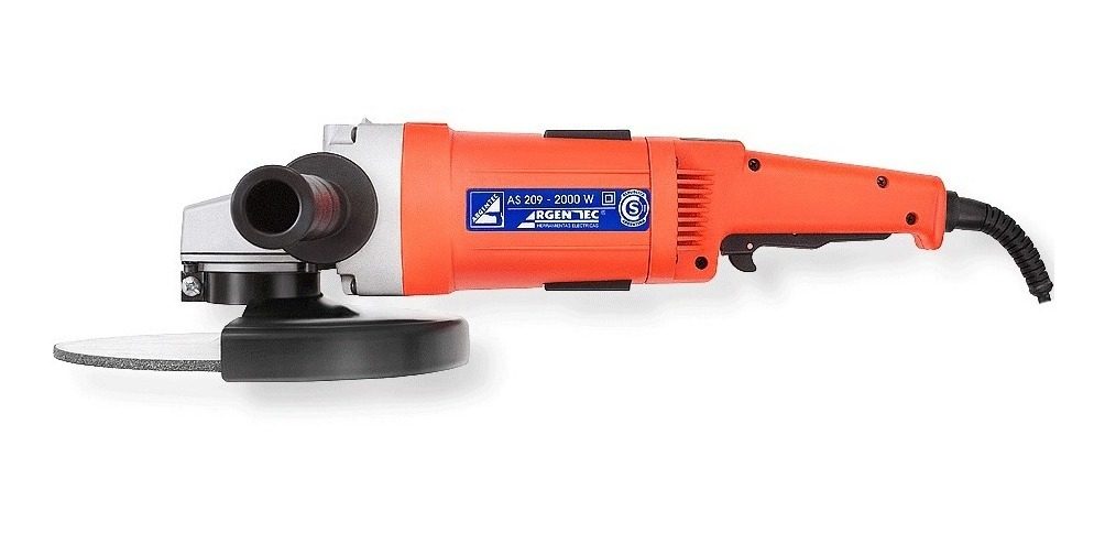 Amoladora Angular 230mm 2000 W Profesional Argentec Naranja Claro