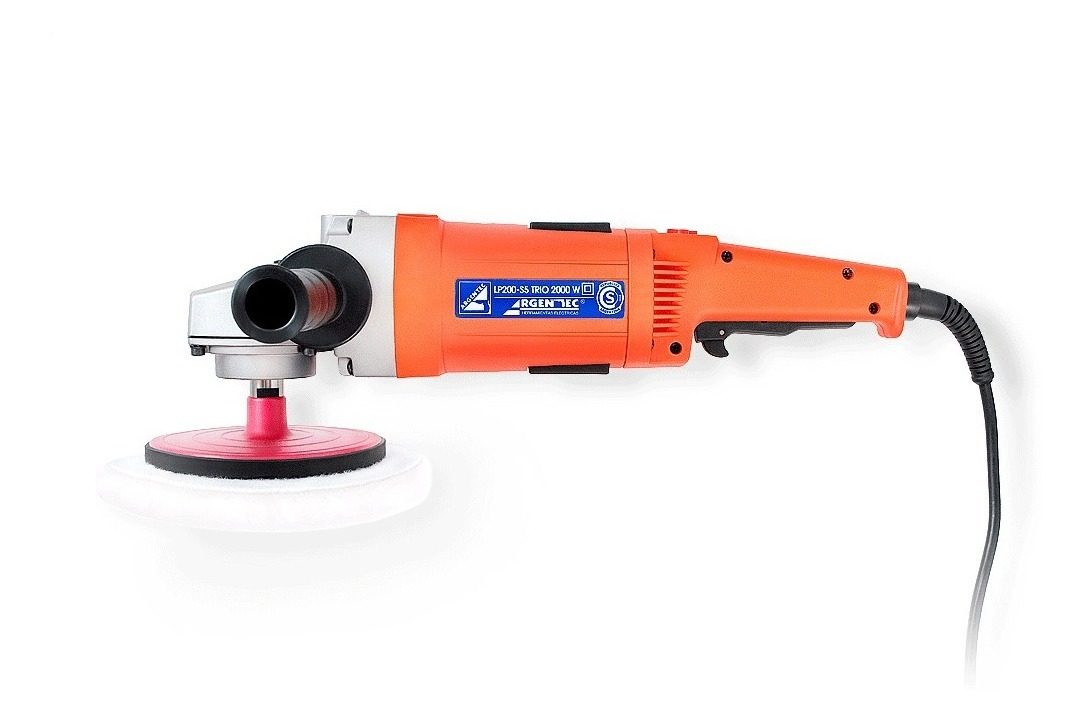 Amoladora Lijadora Pulidora 2000w 180mm 3 En 1 Argentec Naranja Claro