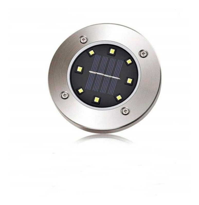 Led Solar Lámpara De Suelo Parque 6000k Enc.auto Etheos Und. Negro