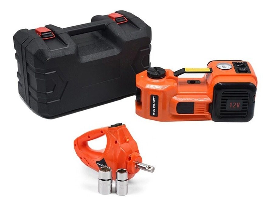 Kit Emergencia Inflador Crique Llave Impacto Linterna 12v