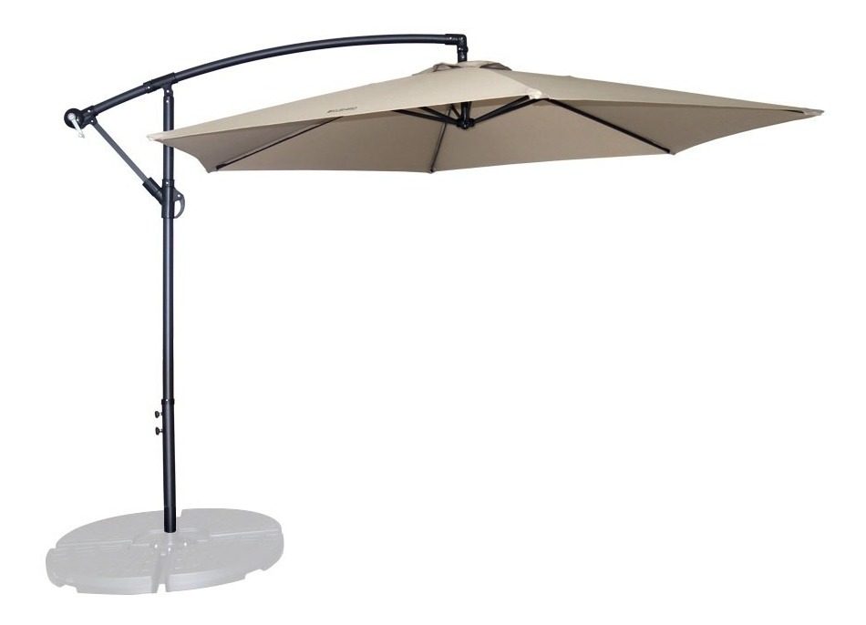 Sombrilla Jardin Lateral Colgante Banana 3m Natural Kushiro