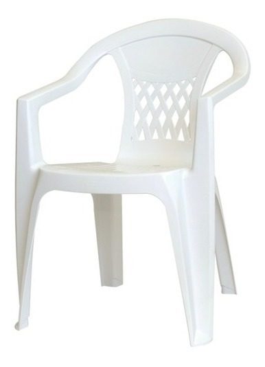 Silla Plastica Olinda Hasta 154 Kg Tramontina Blanco Liso