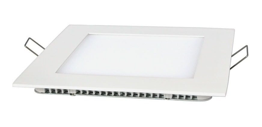 Plafón Embutido Led Cuadrado 12 W - Calida Etheos Blanco