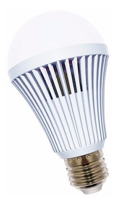 Lampara Foco Led Autónoma 4h Emergencia 9w Fria Etheos Blanco
