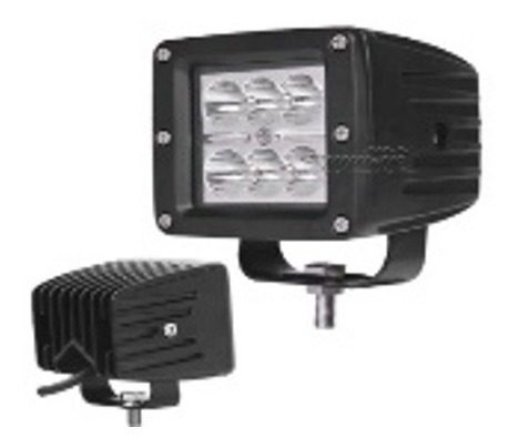 Faro Proyector Auxiliar 6 Leds 18w Off-road Square Kushiro