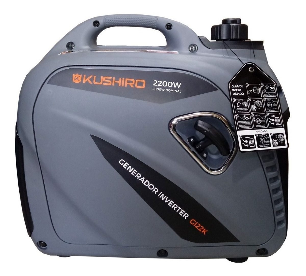 Generador 2000w Inverter Max 2200w 4,5l Manual Gi22k Kushiro - 2