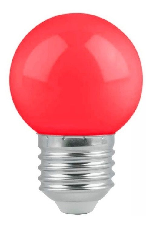 Lámpara E27 De Led 1w Gota Color Roja Decorativa Etheos Rojo