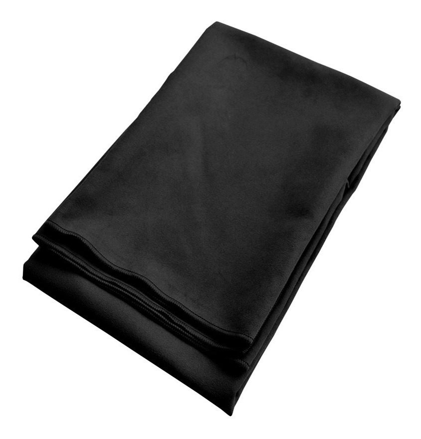 Toalla Microfibra Sport Secado Rápido 80x30cm Negro Kushiro Negro Kushiro - 1
